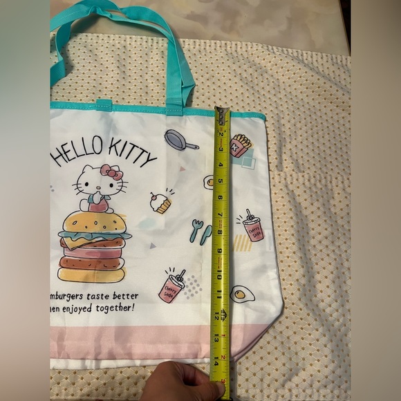 🌹2/$20🌹Sanrio Hello Kitty Hamburger Large Capacity Grocery Bag - Picture 1 of 7